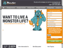 Tablet Screenshot of monstermortgage.ca